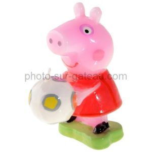 Bougie Peppa pig décor pour gâteau