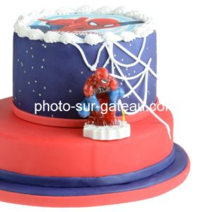 Bougie Spiderman décor pour gâteau