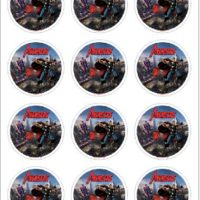Mini Disques Pour Gateaux Avengers