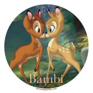photo pour gâteau Bambi