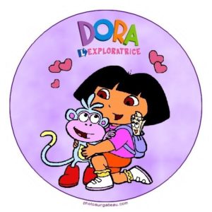 photo pour gâteau Dora