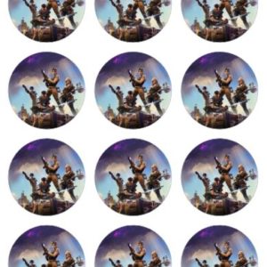 photo pour gâteau mini disques Fortnite