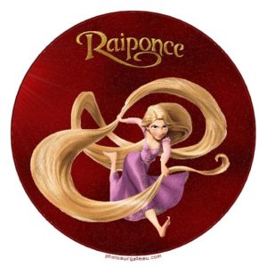 photo pour gâteau Raiponce