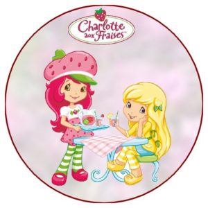 photo pour gâteau Charlotte aux fraises