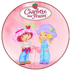 photo pour gâteau Charlotte aux fraises
