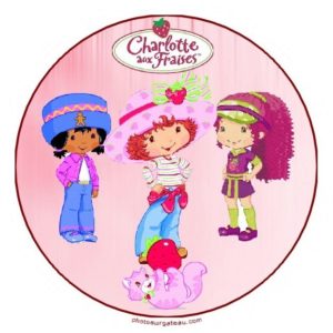photo pour gâteau Charlotte aux fraises