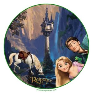 photo pour gâteau Raiponce
