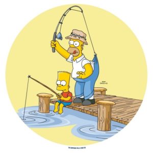 photo pour gâteau Simpsons