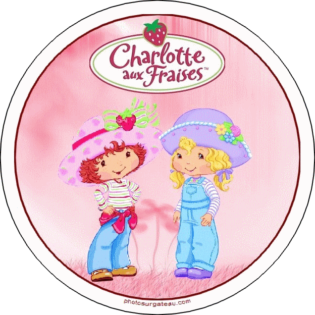 Greeting Cards Party Supply Charlotte Aux Fraise Decoration Gateau Disque Azyme Comestible Anniversaire cm Other Gift Party Supplies Home Garden