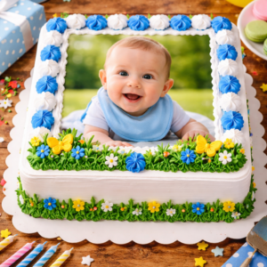 photo pour gâteau carré