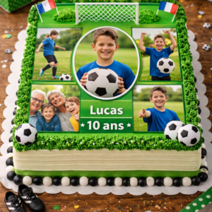 photo pour gâteau football