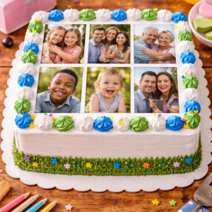 gâteau montage photo