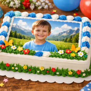 photo pour gâteau rectangle paysage