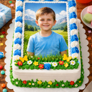 photo pour gâteau rectangle portrait