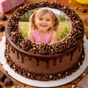 photo pour gâteau rond