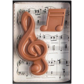 Note de musique en chocolat