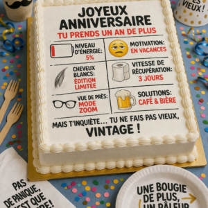 photo pour gâteau humoristique rectangle